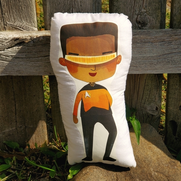 Star Trek TNG Geordi Pillow Pal. New. - Picture 1 of 1